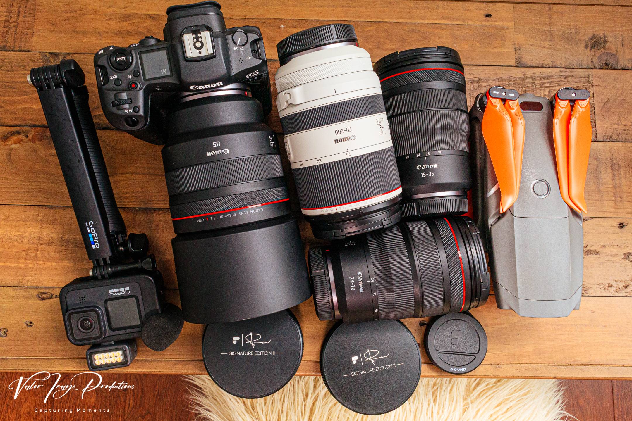 R5 with assortment of lens