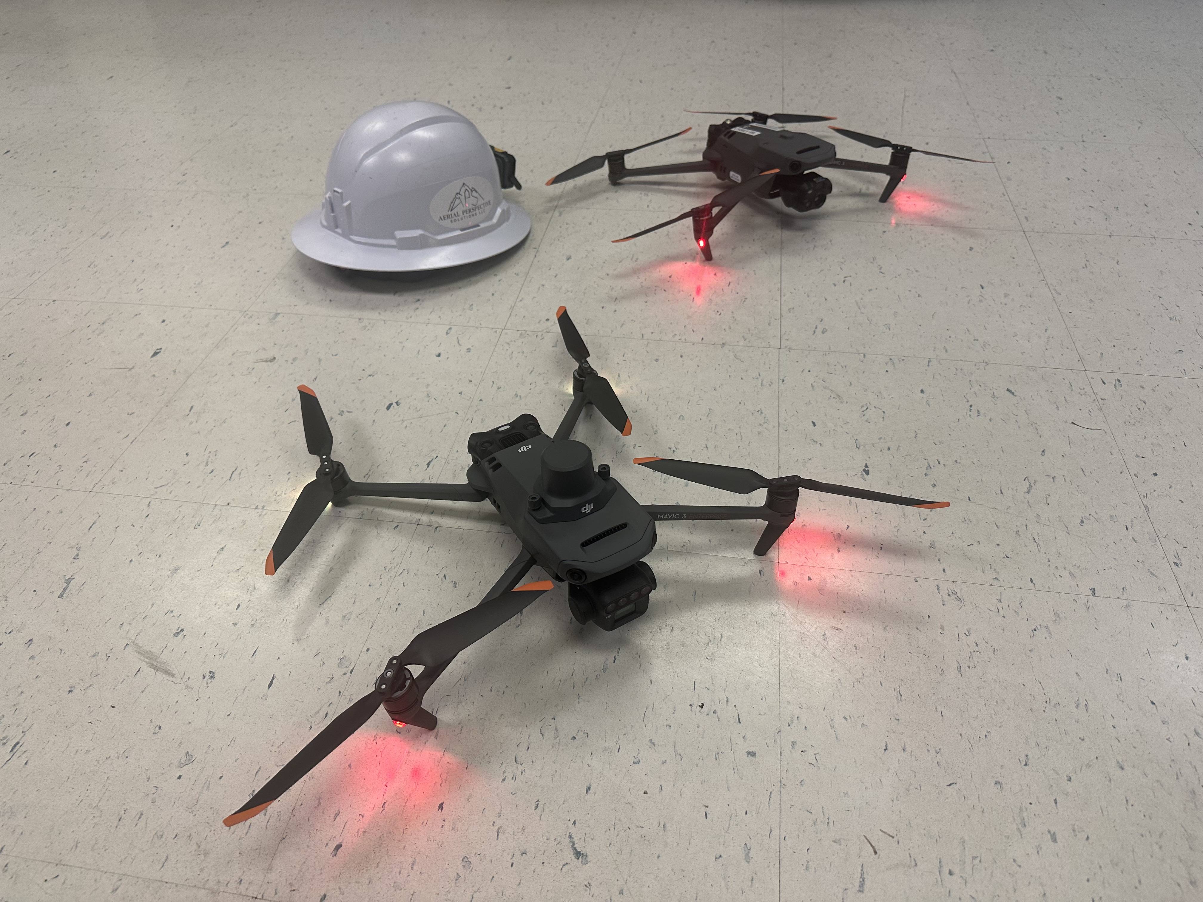 Mavic 3 Enterprise two thermal drones and one multi spectral And 2 Mini 4 pro’s, DJI power station