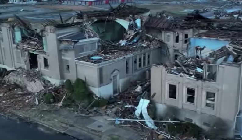 Drone Footage Captures Kentucky Tornado Devastation