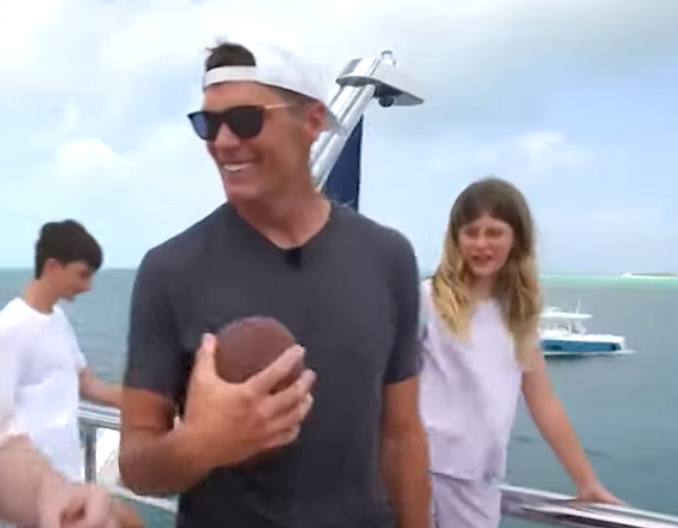 Tom Brady Takes Down Drone with Perfect Pass