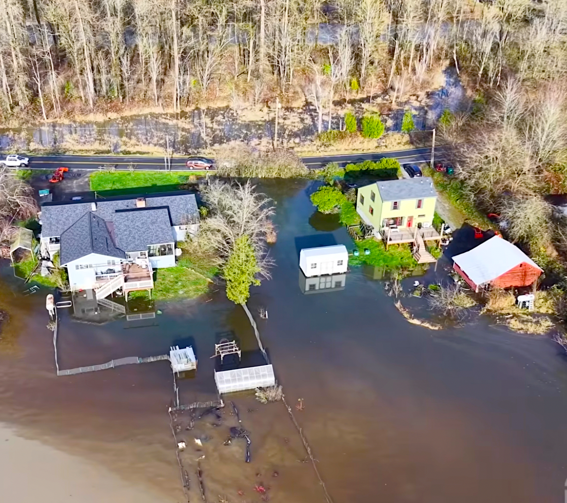 Drones Capture Video of Washington State Floods