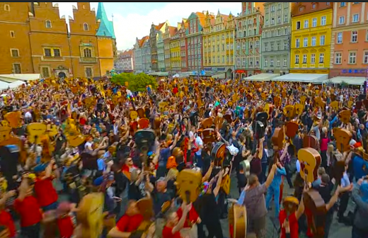 Drone Captures 7,676 Guitarists Setting a Guinness World Record