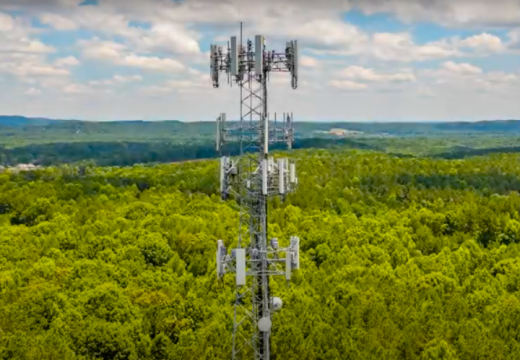 Drone Assesses a Cell Tower