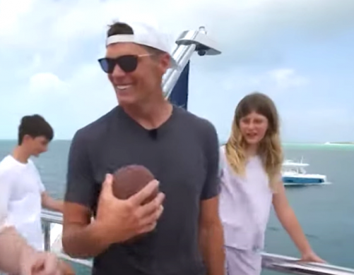 Tom Brady Takes Down Drone with Perfect Pass