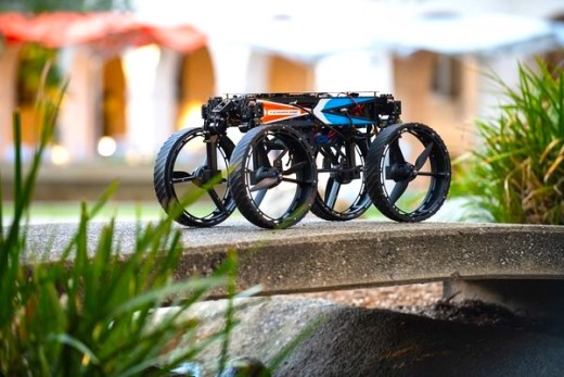 "Transformer" Drone flies, drives, and walks