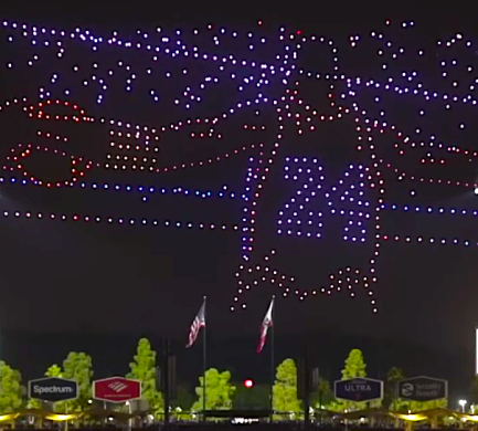 Dodger Stadium Drone Show Honors Kobe Bryant